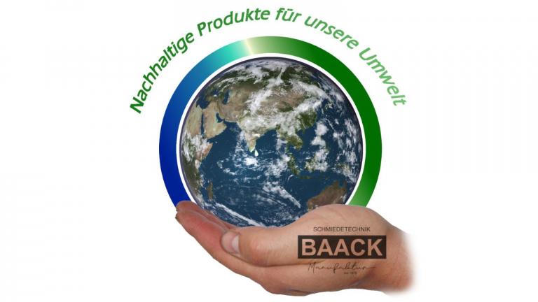 Logo Nachhaltigkeit,Baack Spaten Gärtner Erde hochwertig langlebig
